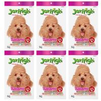 KIK ขนมสุนัข Jerhigh Salami Dog Snack 70g (6 bags)   เจอร์ไฮ รส ซาลามี่ 70 กรัม (6 ห่อ) ขนมหมา  สำหรับสุนัข