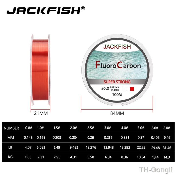 hot-jackfish-100m-fluorocarbon-fishing-red-clear-two-colors-4-32lb-carbon-fly-line-pesca