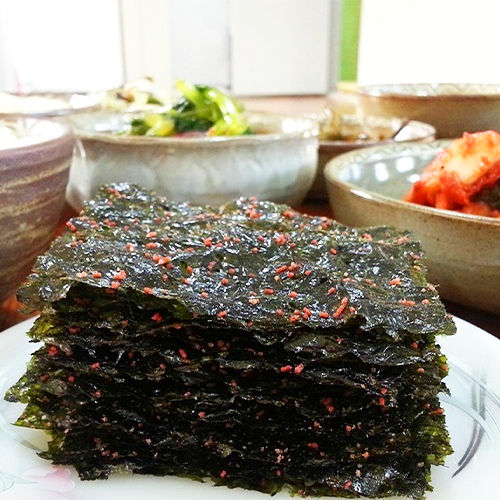ชองจองวอน-สาหร่ายอบแห้งปรุงรส-รสไข่ปลา-ชนิดแผ่น-pollack-roe-seaweed-snacks-chungjungone-brand-22-8g