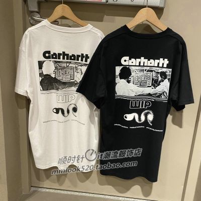 LEMON เสื้อยืดแขนสั้น พิมพ์ลายกราฟฟิค Carhartts เรียบง่าย สําหรับผู้ชาย 231015