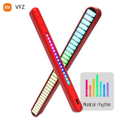 Xiaomi VFZ RGB สมาร์ทแถบไฟเพลงควบคุมเสียงจังหวะรถกระบะไฟกลางคืนโคมไฟสร้างบรรยากาศบรรยากาศสำหรับรถยนต์บ้าน