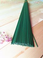 【hot】☞✣  50pcs 40cm Length Diameter 2mm 3mm 4mm 5mm Paper Iron Wire Used Artificial Flowers Stocking Materials