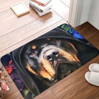 ↂ Rottweiler Dog Door Floor Bath Kitchen Mats Anti-Slip Indoor Doormat Garden Entrance Carpet Rug