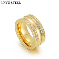 Classic Wedding Women Ring Simple Finger Rings With Double Paved CZ Stones Understated Delicate Female Engagement Jewelry