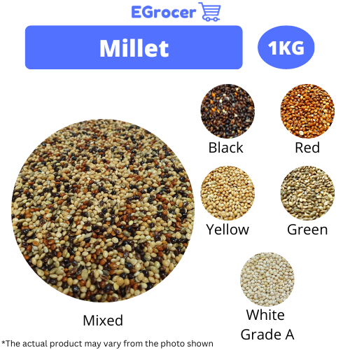 (1kg) Mixed Millet Seed Bird Feed / Yellow Millet /Bird Food Lazada