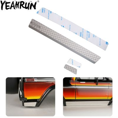 YEAHRUN Metal Anti-Skid Plate Side Plates for TRX4 Bronco 1/10 RC Crawler Car DIY Upgrade Parts  Power Points  Switches Savers