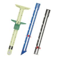 3 Pieces Sliding Gauge Measuring Sewing Tool Set Measuring Sewing Gauge for Beginner Knitting Crafting Sewing Supplies