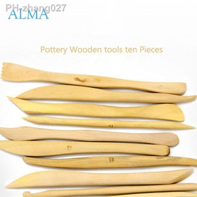 10 PCS Clay Sculpture Tool set Carving DIY Wooden Pottery Knife Tools for Lovers Ceramice Art Craft Shaping Clay Accessories