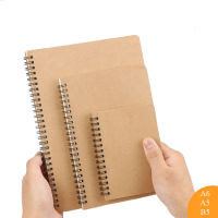 Spiral Notebook A6 A5 B5 Coil Notebook Diary 50 Sheet Horizontal Line Book School Office Supplies Stationery