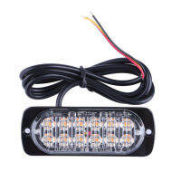 LED ฉุกเฉิน Strobe ไฟเตือนบาร์12 Leds รถบรรทุก24V 12V กระพริบ Super Bright ข้อควรระวัง Amber กันน้ำ Auto รถ SUV Van