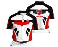 Mens Polo Shirts T-Shirts Summer T Shirt Short Sleeve Polos With DUCATI 3D Printed