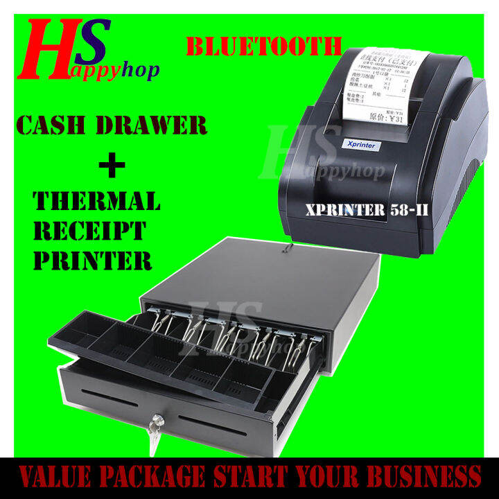 Geomaster Cash Drawer and Receipt Printer Bluetooth Connect LOYVERSE