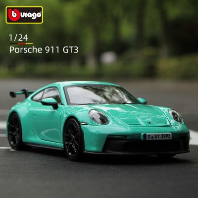 Urago GT3พอร์ช911ใหม่ของสะสมโมเดลรถยนต์สปอร์ตอัลลอยหล่อรถหรูของขวัญของเล่นดายคาสต์ Hoies Voiture