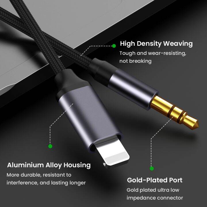 chaunceybi-3-5mm-audio-male-aux-headphone-cable-car-converter-for-iphone13-12-pro-ios14-above-audio-adapter-1-5m-1m