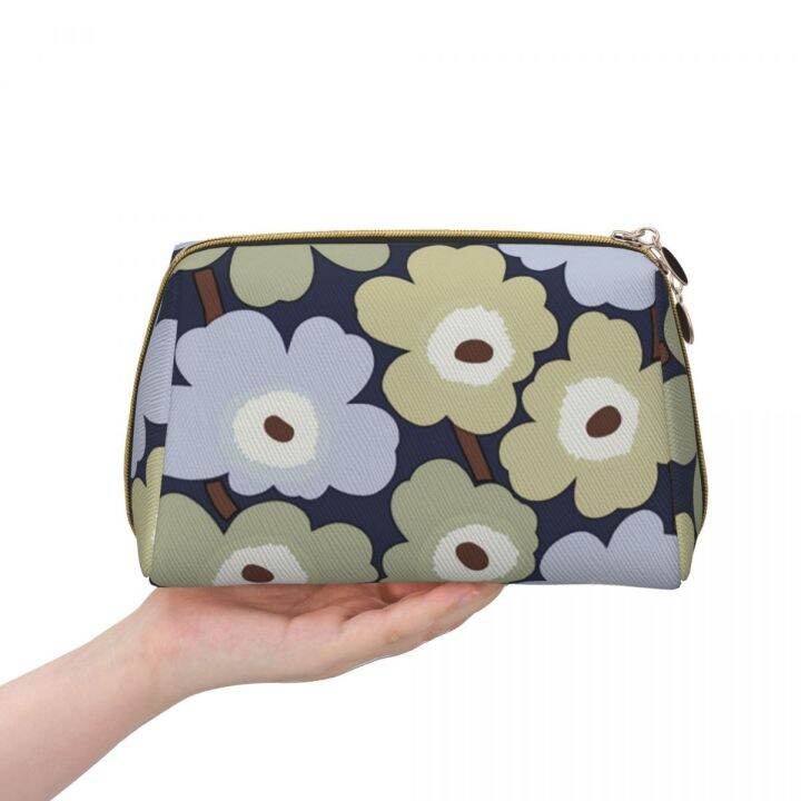 Marimekko Pvc Leather Makeup Bag Fashion Printed Cosmetics Bag Large  Capacity Wash Bag Portable Makeup Storage Case Travel .3in |  Lazada