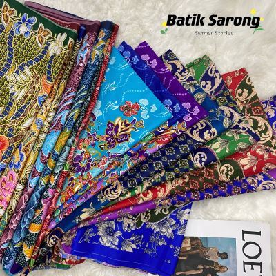 batik sarong ผ้าถุง ผ้าถุงลายสวย ลายโสร่ง ลายดอกไม้ กว้าง 2 เมตร เย็บแแล้ว สวย พร้อมใส่ ผ้าถุงลายมาใหม่ ลายบาติก สีสดสวย