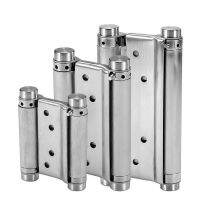 Stainless steel hinge hinge spring two-way hinge 3 inch closed automatic double open the door hinge inside and two-way