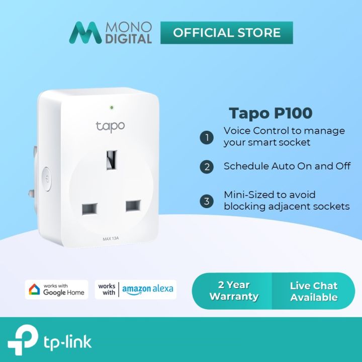 Tp-link smart plug with wi-fi meter, tapo p110 TAPO P110