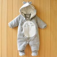 New Clothes Newborn Baby Cotton One-Piece Thick Hooded Baby Warm Autumn And Winter Clothes Romper Animal Style Totoro Penguin