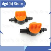 Dgdfhj Shop 4/7mm 6mm Hose Water Valve Garden Auto Watering Drip Irrigation connector System 1/4" Mini Pipe Barbed Switch Control Fittings a