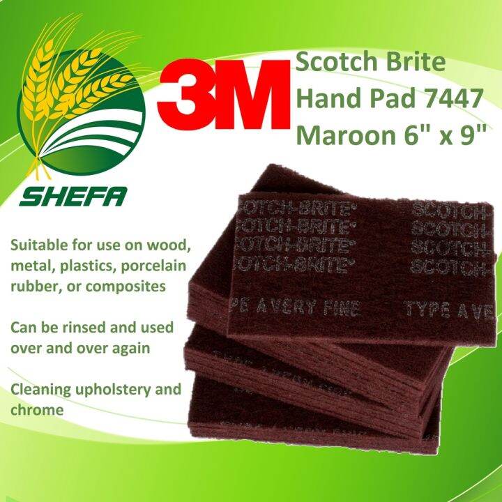 3M 7447 Scotch Brite Hand Pad 6