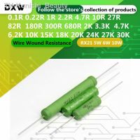 【hot】●❦◑ 10PCS/Lot RX21 5W 6W 10W Wire Wound Resistance 5 0.01 33K 4.7 10 20 22 27 47 51 120 200 220 330 510 680 1K 10K 12K 15K 27K