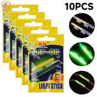 10pcs Fluorescent Light Stick 35m Visible Distance Multi-size Outdoor Night Glow Stick For Night Fishing