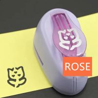 1 inch 3D Rose punch diy craft hole puncher for scrapbooking tulip punch Kids paper cutter hearts and flower Embossing sharper Staplers  Punches