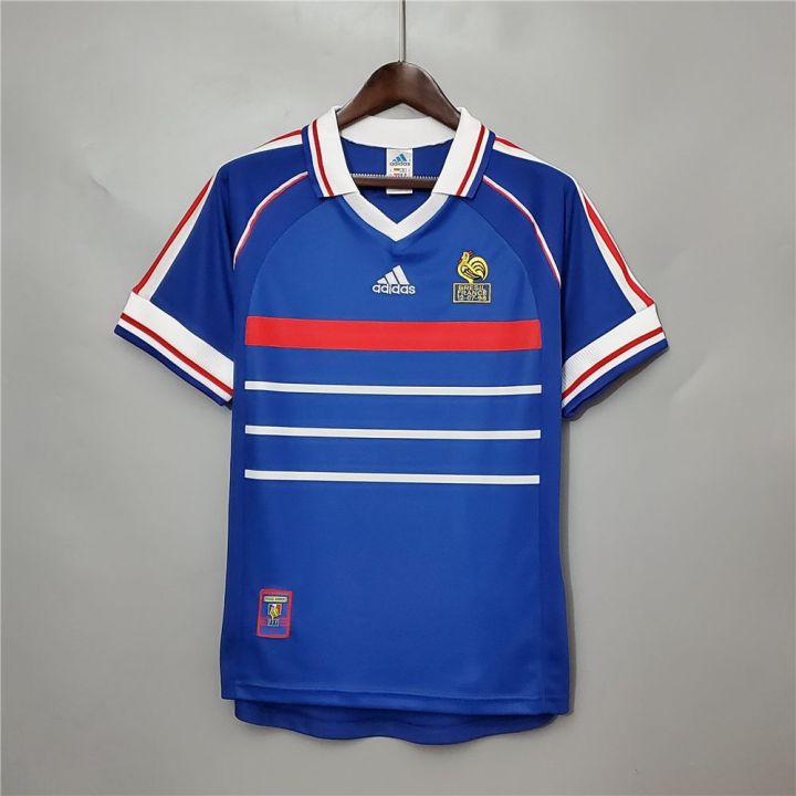 1998ฝรั่งเศสหน้าแรกย้อนยุคคลาสสิกฟุตบอลเสื้อฟุตบอล