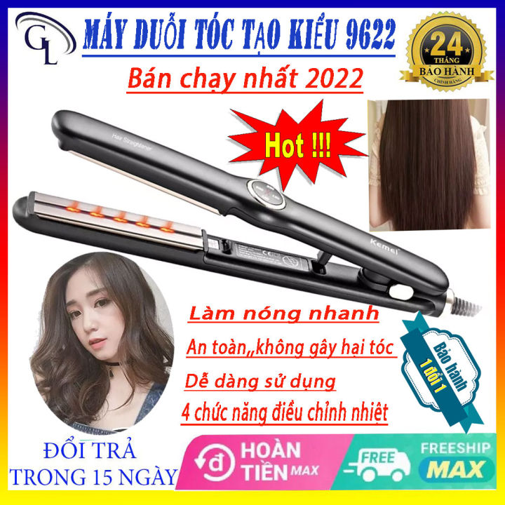 Xả kho giá rẻ với Máy Ép Tóc, Uốn Tóc Đa Năng Kemei KM 9622 – Máy Tạo, sẽ là một lựa chọn tuyệt vời cho những ai muốn biến đổi kiểu tóc linh hoạt hơn. Với chức năng ép tóc và uốn tóc đa năng, bạn sẽ không phải lo lắng về việc phải tốn tiền cho việc đi salon nữa. Nhấn vào hình để mua sản phẩm với giá cực rẻ!