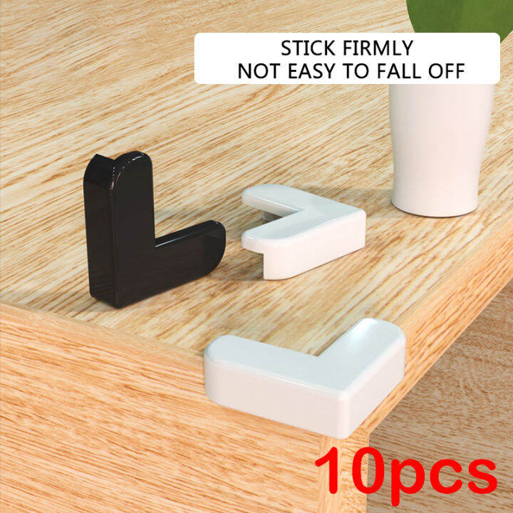 10pcs Croppable Window Edge Corner Guards 65x65mm Soft PVC Covers with  Double-Sided Tape for Furniture Protection and Child Safety