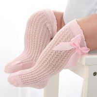 2020 Summer Baby Girls Socks Toddler Baby Bow Cotton Mesh Breathable Socks Newborn Infant Non-Slip Girl Socks For 0-3 Years