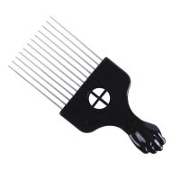 【CC】 1 Pcs Use Metal African Pick Comb Hair Combs Afro Hairdressing Styling