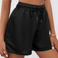 Cotton Linen Shorts Womens Sports Shorts Summer Solid High Waist Black Shorts Women Fashion Plus Size Casual Basic Short Pants