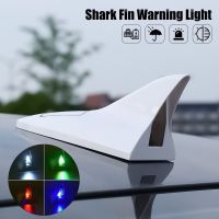 Car Flash Solar Shark Fin Antenna Light Automobile Roof Tail Wing Decoration LED Explosion Flash Safety Warning Signal Light