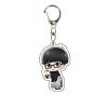 Móc khóa in hình blue lock tiền đạo số 1 ver cổ phục anime chibi mica - ảnh sản phẩm 3
