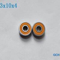 FREE SHIPPING 3X10X4 2PCS S623 2OS CB ABEC7 Stainless Steel Hybrid Ceramic Fishing Reel Bearings By GCH