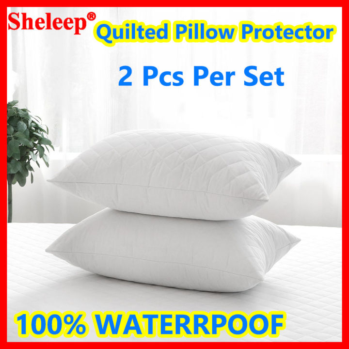 Pillow Protector Cover Case 100% Waterproof Bed Bug Proof Luxury ...