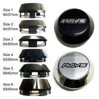 Style 4pcs 60/64/65/68/69MM RAYS LOGO Car Automobile Wheel Center Cap Hub Cap Center Cover Sports Wheel Fit for RAYS Wheel