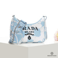 PRADA RE-EDITION 2005 MINI BLUE LIMITED SKY WHITE JACQUARD SHW