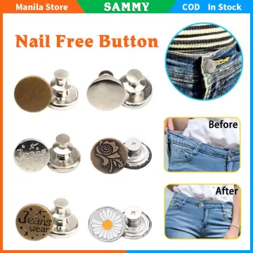 Assorted Fashion Jean Button Replacement Detachable Button Snap