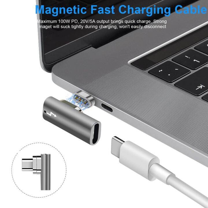 Magnet Connector Usb C Adapter 24pin Type C Base Pd 100w 40gbp S Converter For Thunderbolt 3 4