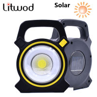 30W Solar Charge Built in Battery Portable Led Flood Working Light Outdoor Garden Spot Rechargeable Lamp Camping Bulb Flashlight