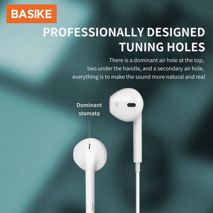 basike-หูฟัง-หูฟังเบสหนักๆ-หูฟังiphone-หูฟังโทรศัพท์-หูฟังไอโฟน-earphone-หูฟังiphoneของแท้-3-5mm-สำหรับเล่นกีฬา-ควบคุมสายสนทนา-ไมโครโฟนชัด-สำหรับ-for-iphone-huawei-samsung-oppo-vivo-xiaomi-realme