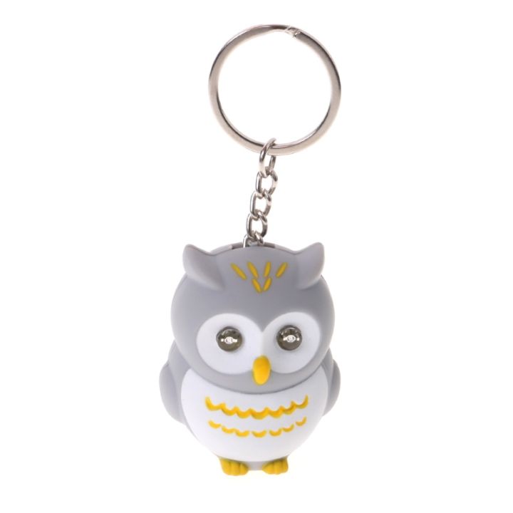 ready-stock-funny-led-light-3d-cartoon-owl-keyring-sound-hooting-key-chain-key-gift-kid-toys