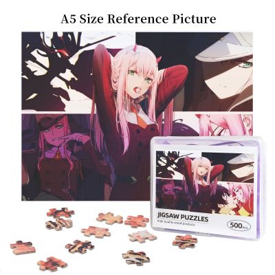 Zero Two Darling In The FranXX Wooden Jigsaw Puzzle 500 Pieces Educational Toy Painting Art Decor Decompression toys 500pcs