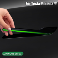 4Pcs Luminous Car Handle สติกเกอร์สำหรับ Tesla รุ่น3 Y ประตู Handle Night Glowing Protector Decals รถอุปกรณ์เสริมภายนอก