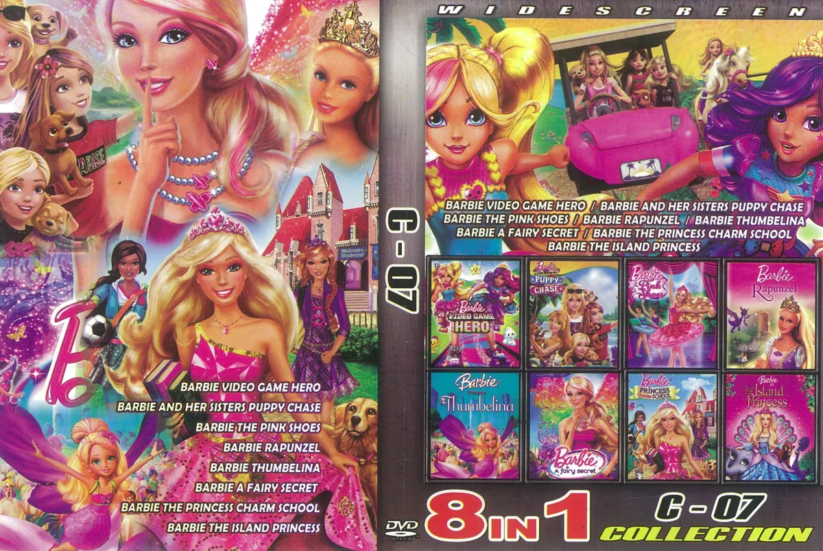 DVD English Cartoon Barbie 8 In 1 Collection C 07 - Movieland682786 | Lazada