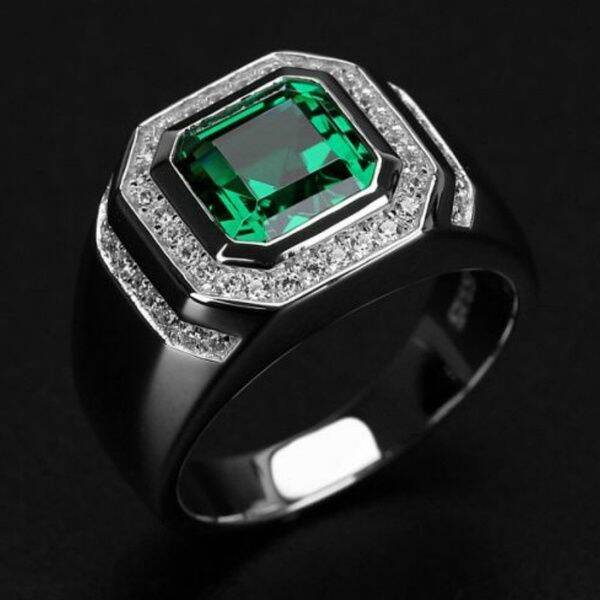 business-mens-fashion-ring-luxury-natural-emerald-ring-wedding-engagement-party-jewelry