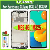 6.4 LCD Display For Samsung Galaxy M32 4G 2021 SM-M325FV M325F LCD Display Touch Digitizer With Frame Assembly Screen Tested